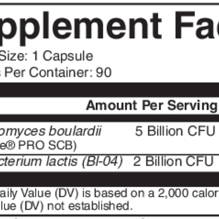 Nutritional Frontiers SBC II 90 vegcaps Supplement Facts 