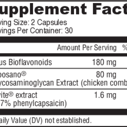 Omne Diem Thermogenic Weight Management with aXivi 60 caps Supplement Facts 