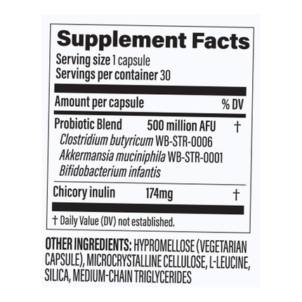 Pendulum GLP-1 Probiotic Pro 30c Supplement Facts