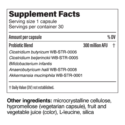 Pendulum Metabolic Daily 30 caps Supplement Facts