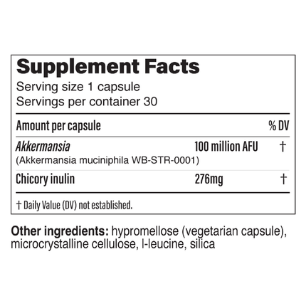 Pendulum Pendulum Akkermansia 30 caps Supplement Facts
2 of 2
