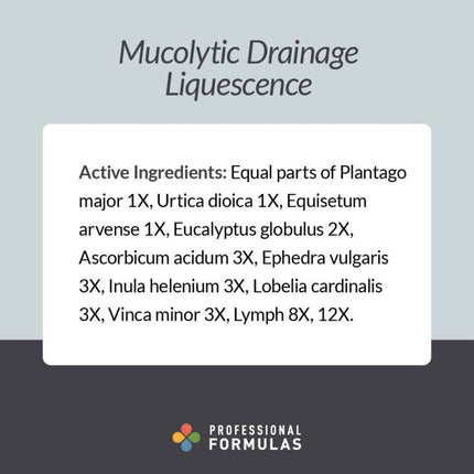 Professional Formulas	Liquescence/Drainage (4 oz) Supplement-Facts