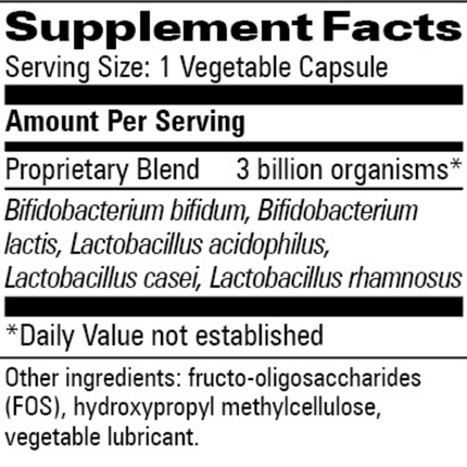 Progressive Labs Bifido-Complex 90 vcaps Supplement Facts 