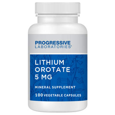 Progressive Labs Lithium Orotate 5mg 100 vegcaps