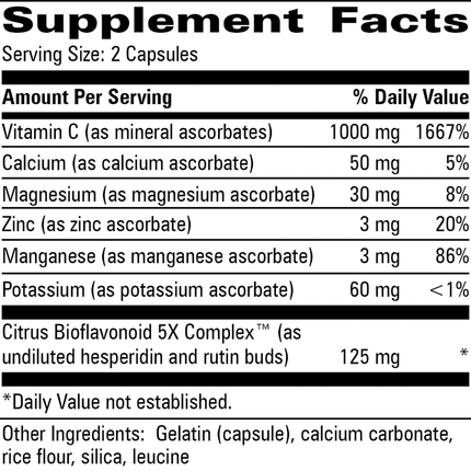 Progressive Labs	Multi-Scorb 200 caps Supplement Facts