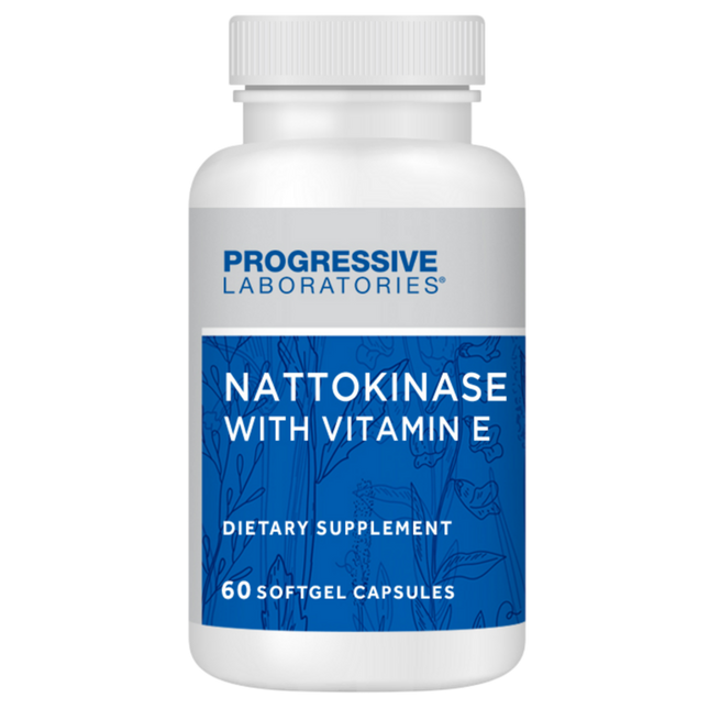 Progressive Labs Nattokinase with Vitamin E 60 gels