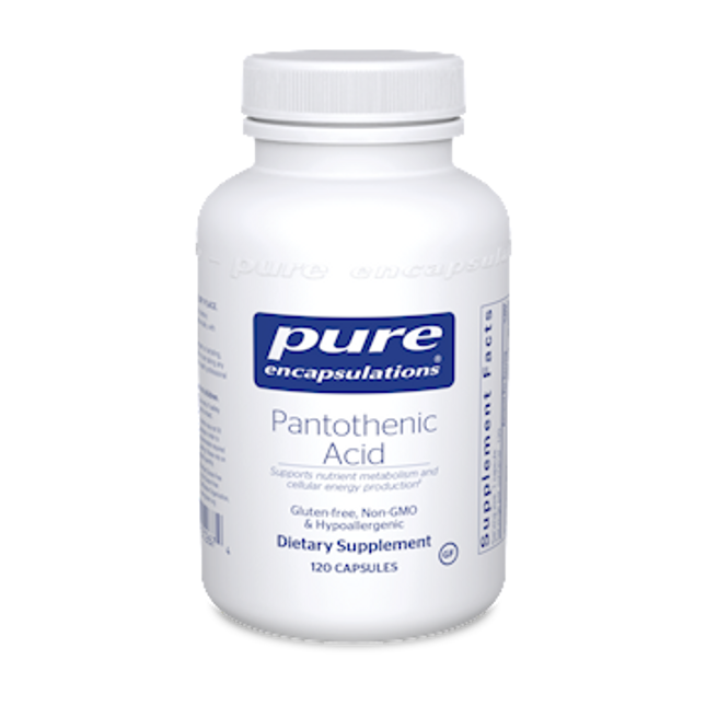 Pure Encapsulations Pantothenic Acid 120 vegcaps