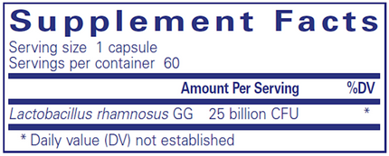 Pure Encapsulations PureGG 25B Supplement Facts