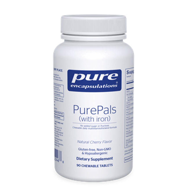Pure Encapsulations PurePals (with iron) 90 chewtabs