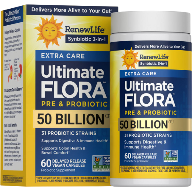 Renew Life Ultimate Flora Extra Care 50B 60 vegcaps 
