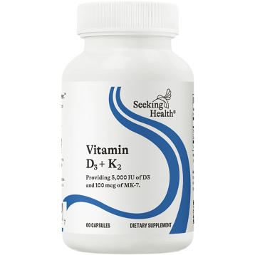 Seeking Health Vitamin D3 + K2 60 Capsules
