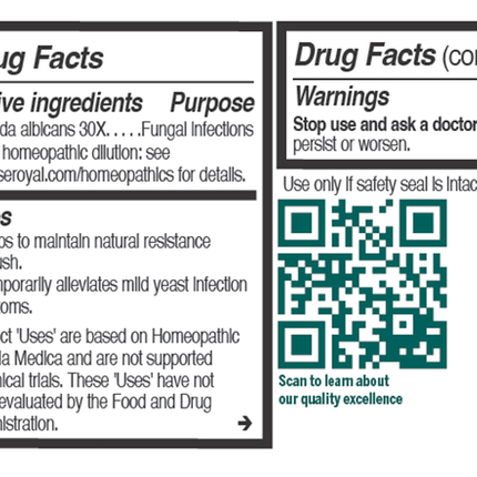 Seroyal/Genestra	Can Albex 500x 30 ml Supplement Facts