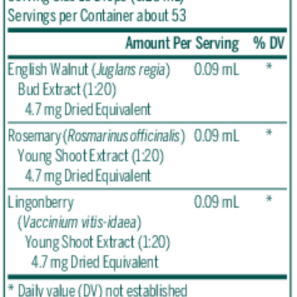 Seroyal/Genestra Intest-gen 05 fl oz Supplement Facts