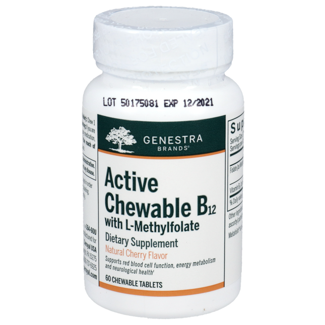 Seroyal/Genestra Active Chew B12 with L-Methylfolate 60 tabs