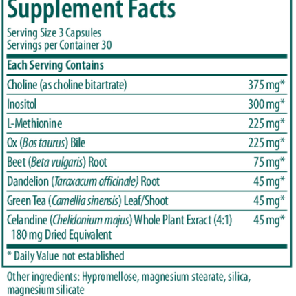 Seroyal/Genestra Ichol Plus (90 vcaps) Supplement Facts 