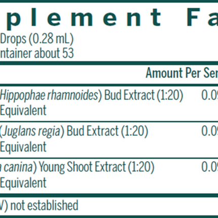 Seroyal/Genestra Imu-gen 0.5 oz Supplement Fact