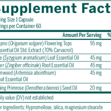 Seroyal/Genestra IntestiBal 60 vegcaps Supplement Fact