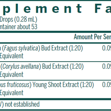 Seroyal/Genestra Pulmo-gen 0.5 oz Supplement Facts