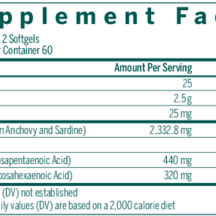 Seroyal/Genestra Super Efa Capsules 120 Gels Supplement Facts