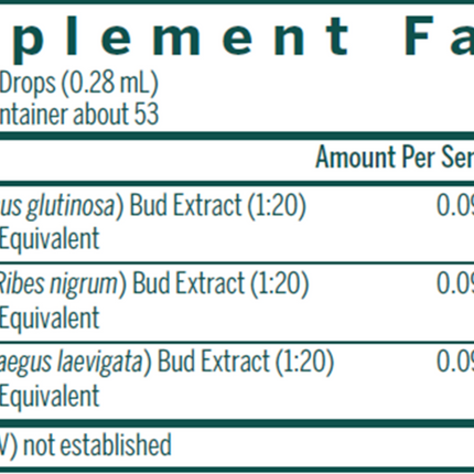 Seroyal/Genestra Trauma-gen 0.5 oz Supplement Facts 
