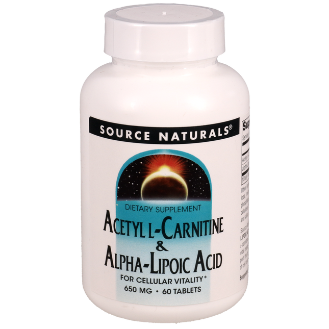 Source Naturals Acetyl L-Carnitine-Alpha Lip Acid 60 tab