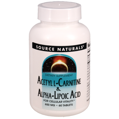 Source Naturals Acetyl L-Carnitine-Alpha Lip Acid 60 tab