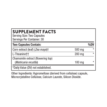 Thorne Deep Sleep Complex 60 Caps Supplement Facts