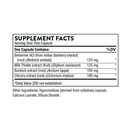 Thorne Research	Liver Cleanse 60 caps Supplement Facts 