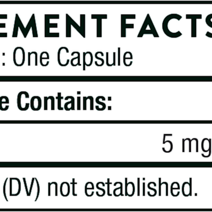 Thorne Research	Melaton-5 60 vegcaps Supplement Facts 