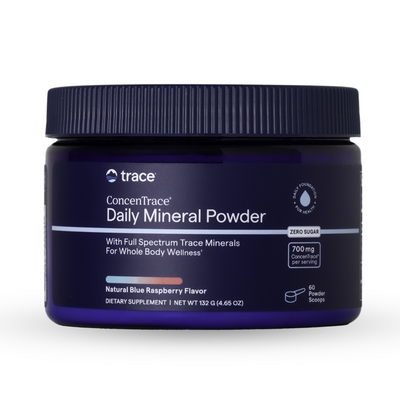 Trace Minerals Research ConcenTrace Daily Mineral Powder - Blue Raspberry 132 grams