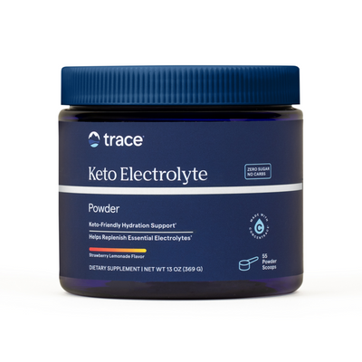 Trace Minerals Research Keto Electrolyte Powder Strawberry Lemonade 369 grams