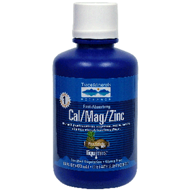 Trace Minerals Research Liquid Cal/Mag/Zinc 16 oz
