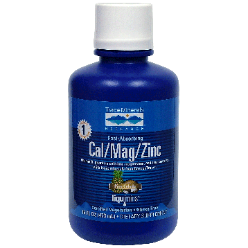 Trace Minerals Research Liquid Cal/Mag/Zinc 16 oz 