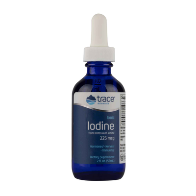Trace Minerals Research Liquid Ionic Iodine from Potassium Iodide 225mcg 59 ml