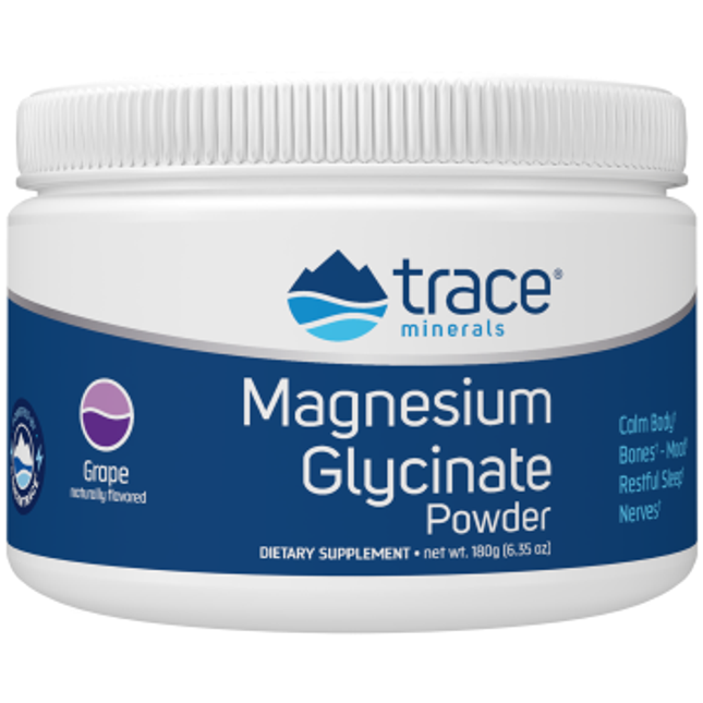 Trace Minerals Research Magnesium Glycinate Powder Grape 180g