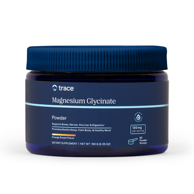 Trace Minerals Research Magnesium Glycinate Powder Orange 180 grams