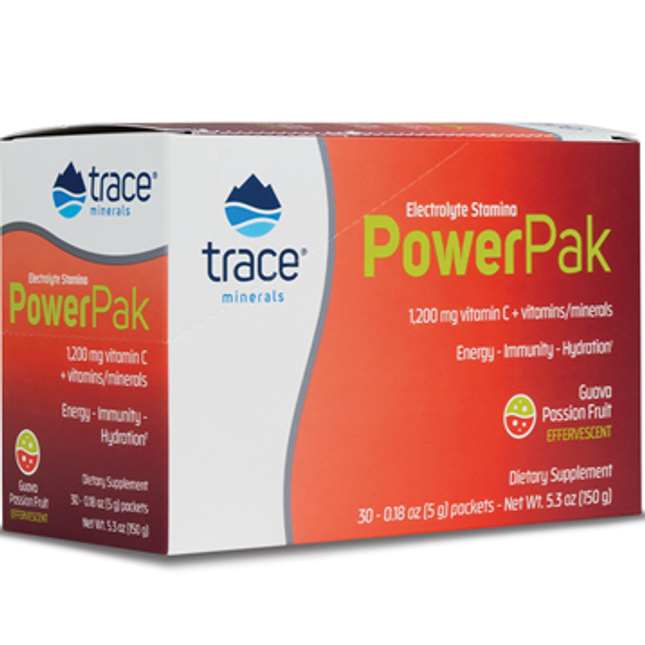 Trace Minerals Research Power Pak Non-GMO Guava Passion 30 pks