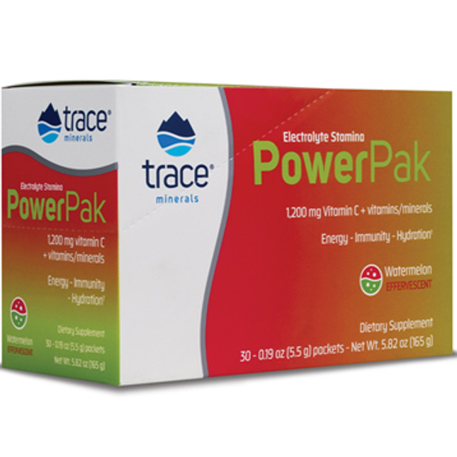 Trace Minerals Research Power Pak Non-GMO Watermelon 30 packets