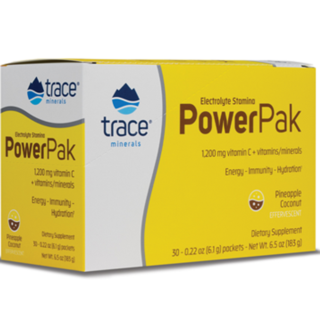 Trace Minerals Research Power Pak Pineapple Coconut 30 packs