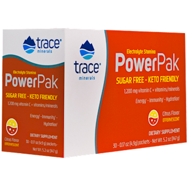 Trace Minerals Research Power Pak Sugar Free Elect Stam 30 pckts