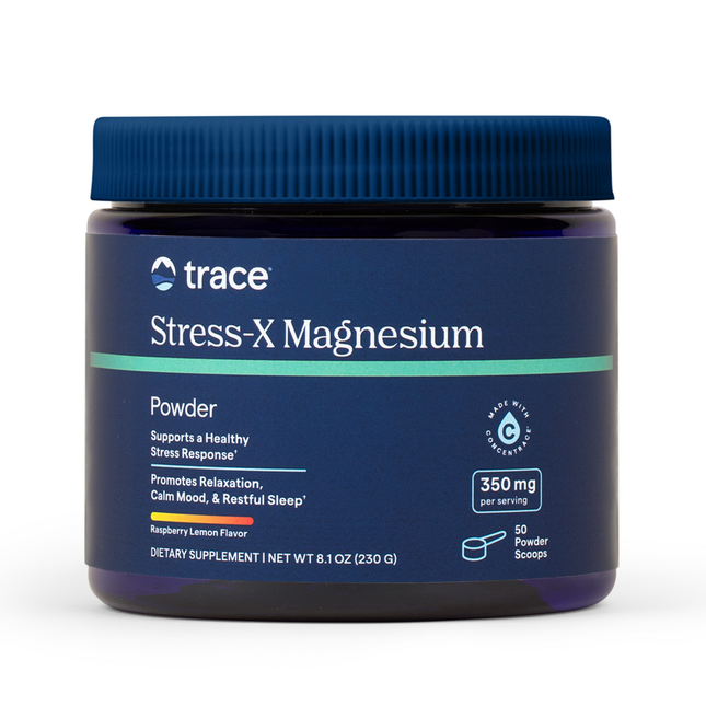 Trace Minerals Research Stress-X Magnesium Rasp-Lemon 8.5 oz