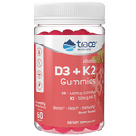 Trace Minerals Research Vitamin D3 + K2 Gummies 60 ct