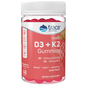 Trace Minerals Research Vitamin D3 + K2 Gummies 60 ct