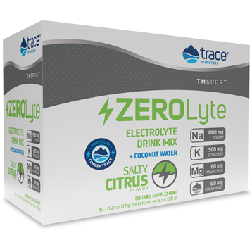 Trace Minerals Research ZeroLyte - Salty Citrus 30 packets