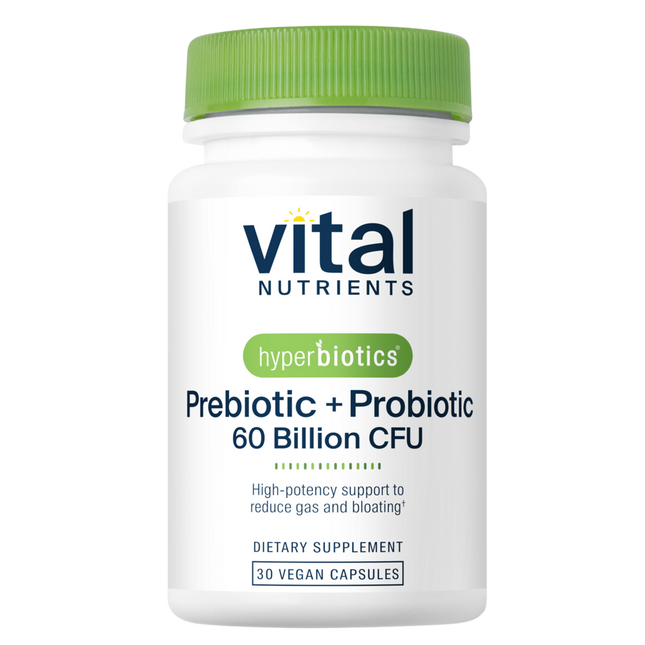 Vital Nutrients Hyperbiotics Prebiotic + Probiotic 60 Billion CFU 30 caps