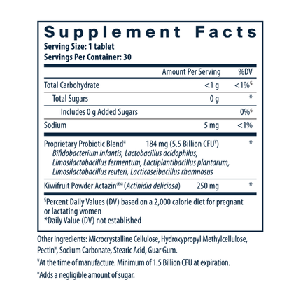 Vital Nutrients Hyperbiotics Pro-Natal Probiotic 30 tabs Supplement Facts