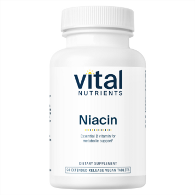 Vital Nutrients Niacin 500 mg 90 extended release tabs