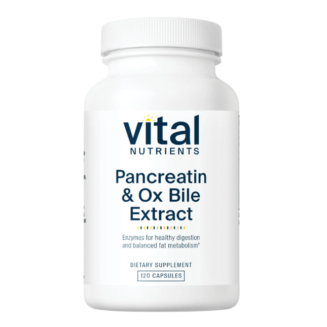 Vital Nutrients Pancreatin & Ox Bile Extract 120 caps
