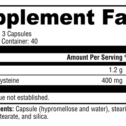 Xymogen AdrenaMax Supplement Facts 