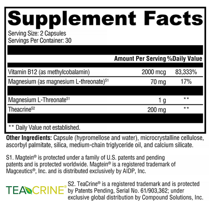 Xymogen Cogniquil Supplement Facts 